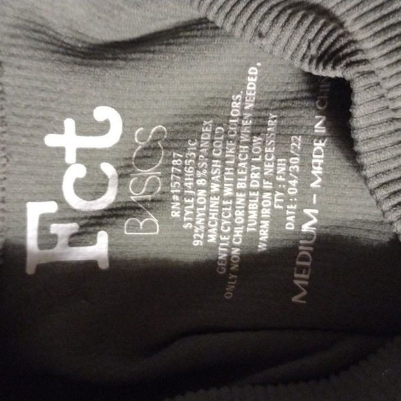 Tank top short collar around the neck green - Picture 3 of 3